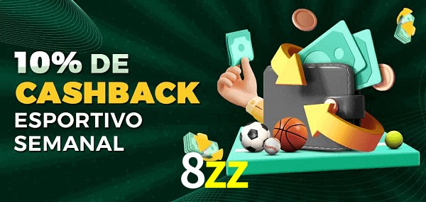 10% de bônus de cashback na 8zz